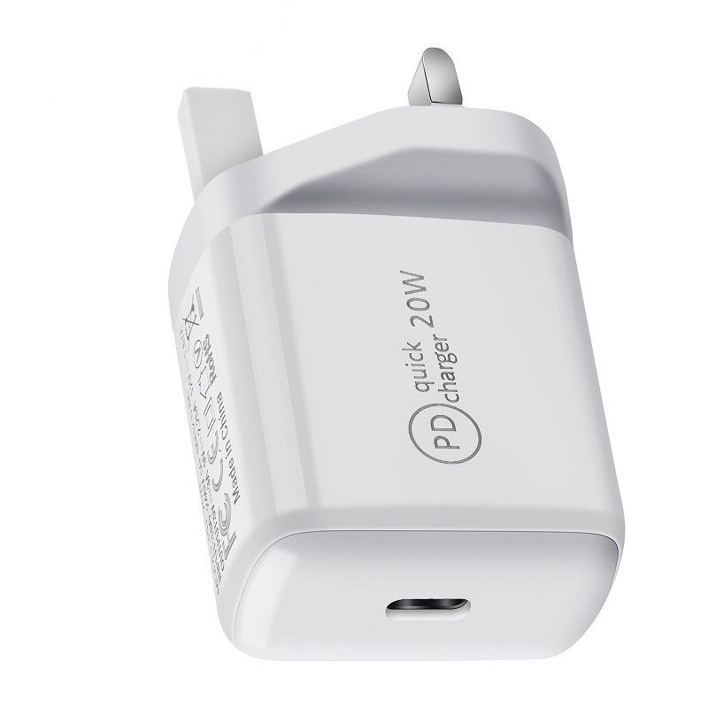 20W USB C PD QC 3.0 Fast Wall Charger For iPhone