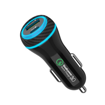 آداپتور شارژر اتومبیل PD QC 3.0 51W USB C USB برای تلفن همراه